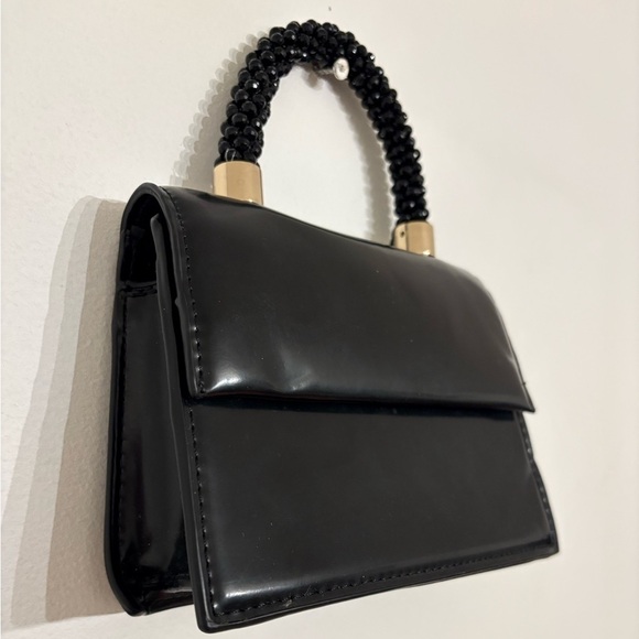 Mini Clutch Bag with Beaded Handle - Picture 4 of 6